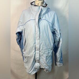 Columbia Women's Light Blue Hooded Snow Jacket